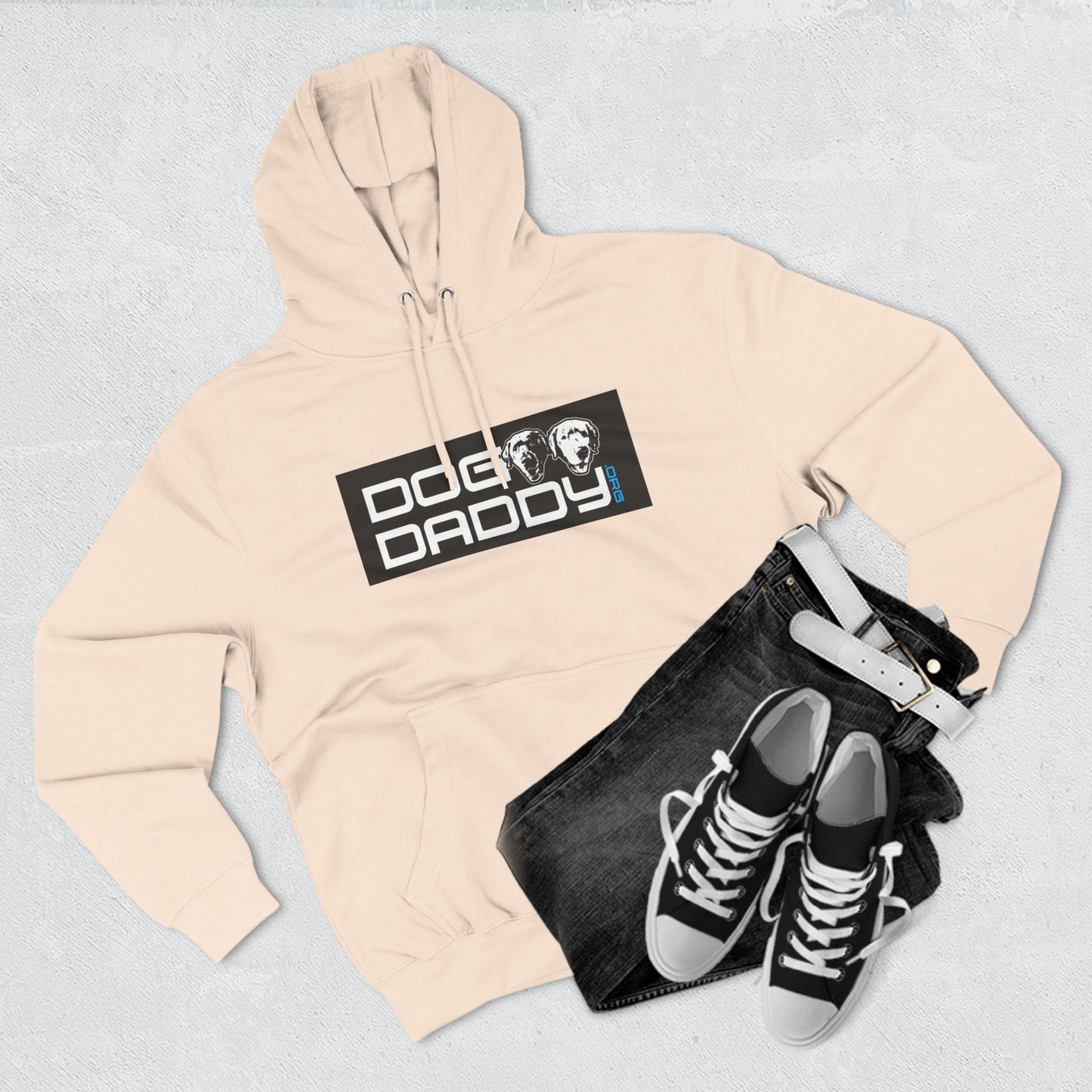 Three-Panel Fleece Hoodie