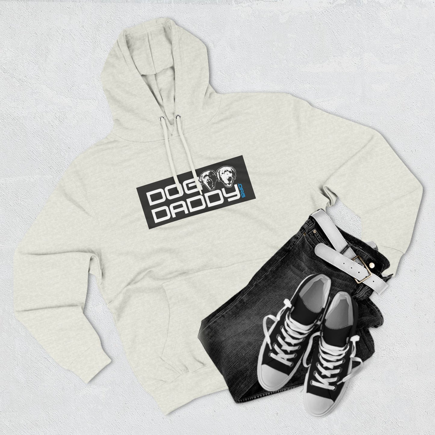 Three-Panel Fleece Hoodie